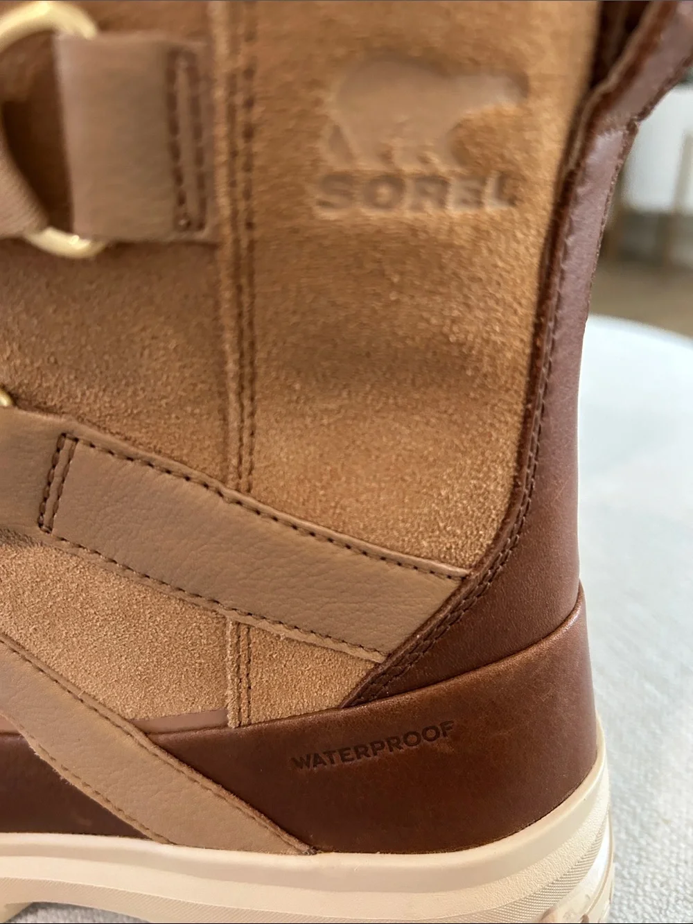 SOREL Women's Tivoli V Resort Waterproof Boot, Tan, size 9, NWT no box